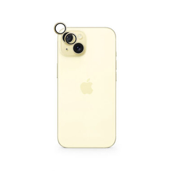 Epico Aluminium Lens Protector Ochranné sklo pre fotoaparát Apple iPhone 15/15 PLUS žltá (81112152400001)