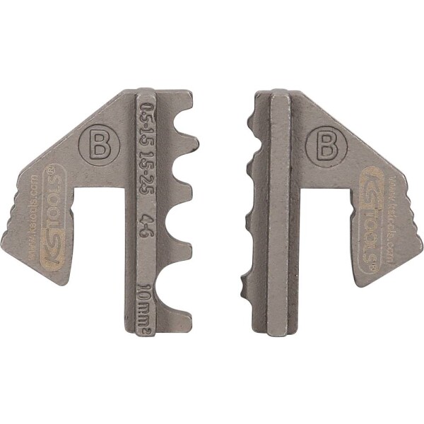 Pár krimpovacích čeľustí pre neizolované káblové oká, Ø 0,5 - 10 mm KS Tools 115.1416; 115.1416
