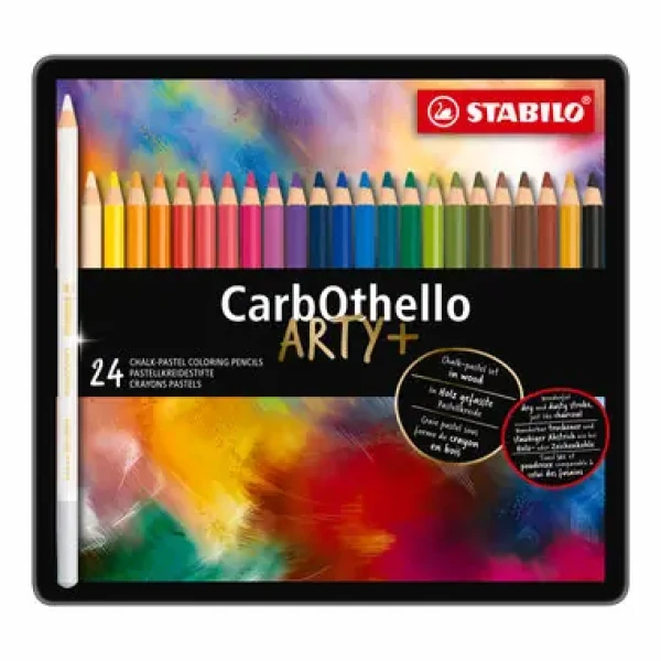 STABILO® CarbOthello - ARTY+ - 24 ks sada v plechu - 24 rôznych farieb (1424-6)