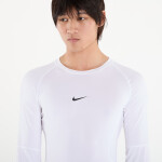 Tričko Nike Pro Men's Dri-FIT Tight Long-Sleeve Fitness Top White/ Black XXL