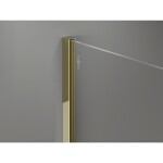 MEXEN/S - Kyoto-X Sprchová zástena WALK-IN 110 x 90, transparent 10 mm, zlato 800-110-202-50-00-090-X