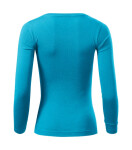 Tričko Fit-T LS tyrkysová XS