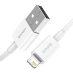 Baseus CALYS-A02 Superior Series biela / kábel USB-A na Lightning / 1m (CALYS-A02)