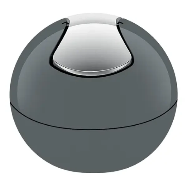 Spirella BOWL mini výklopný odpadkový kôš 1 L šedý / plast (7610583198402)