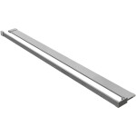 CERANO - Sprchová zástena Walk-in Onyx L-ľavá vzpera - 8 mm + polička/držiak na uteráky - chróm, grafitové sklo - 130x200 CER-8050BD903