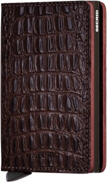 Kožená mini peňaženka Secrid Slimwallet Nile Brown