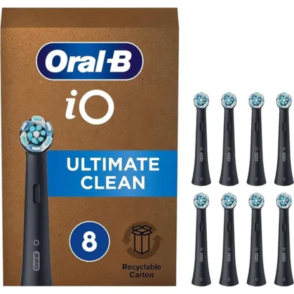 Oral-B iO Ultimate Clean čierna / náhradná hlavica / 8ks (4210201434832)