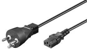 MicroConnect Power Cord DK Typ-K - C13 5m čierna / dánska koncovka (PE120450R)