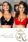 Sexy Koucla Latex-Look Crop Top/Bustier red L