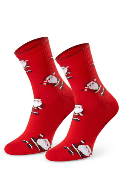 PÁNSKE VIANOČNÉ PONOŽKY 136 Červená 41-43