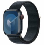 Apple Watch 9 GPS + Cellular 41mm Midnight Alu Sport Loop Modrý (MRHU3QP/A)