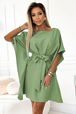 Dámske šaty 287-27 SOFIA - NUMOCO khaki L/XL