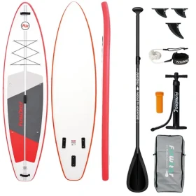 FunWater Nafukovací Paddleboard SUPFW69C 335cm červeno-biela / príslušenstvo (SUPFW69C)