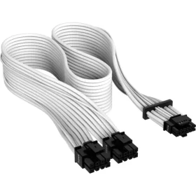 Corsair Premium Sleeved PCIe 5.0 12VHPWR PSU adapter Cable biela / 50 cm (CP-8920332)