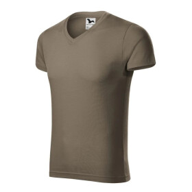 Pánske tričko slim fit M MLI-14629 hnedé - Malfini M