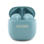 Guess Printed Classic Logo TWS Bezdrôtové Slúchadlá Turquoise (57983122045)
