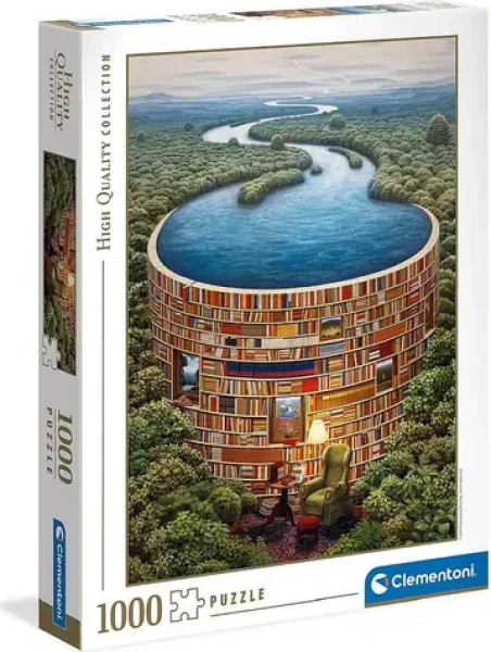 Clementoni PUZZLE Priehrada z kníh