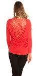 Trendy Koucla pullover with lace Einheitsgroesse