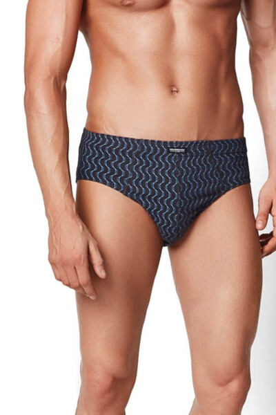 Pánské slipy CLASSIC 3P 1446 NAVY BLUE L