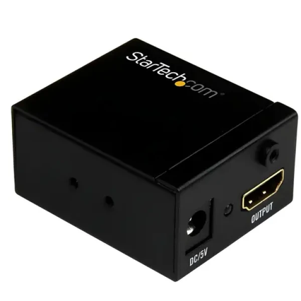 StarTech HDMI Signal Booster 35 m čierna / Zosilňovač HDMI signálu / Full HD 1080p 60Hz / 7.1 audio (HDBOOST)