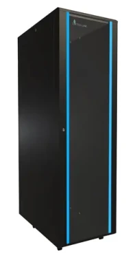 Extralink 42U/600x1000 stojanový čierny / Rozvádzač / 19" / nosnosť 1500 kg / sklenené dvere (EX.8611)