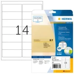 Herma etikety A4 transparentná / matná fólia / 63,5x38,1 mm / laser / vodeodolné / 525 ks (8670)