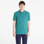 Tričko FRED PERRY Twin Tipped Fred Perry Shirt Deep Mint/ Snow White/ Soho Eclipse S