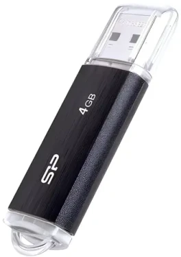 Silicon Power Ultima U02 4GB čierna / Flash disk / USB 2.0 (SP004GBUF2U02V1K)