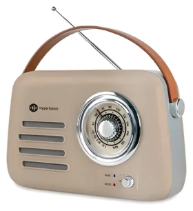 Connect IT Hyperbass RetroBEAT béžová / Bezdrôtový reproduktor s FM rádiom (HSP-3010-BG)