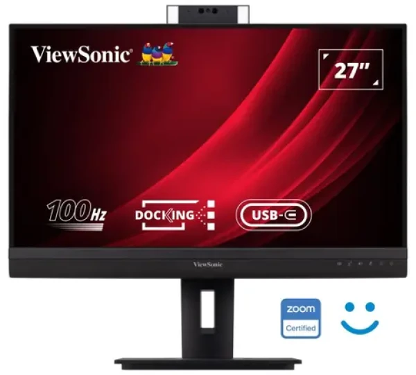 27" ViewSonic VG2757V-2K čierna / Monitor / IPS / 2560x1440 / 100Hz / 5ms / Webkamera / Pivot / VESA / Repro (VG2757V-2K)