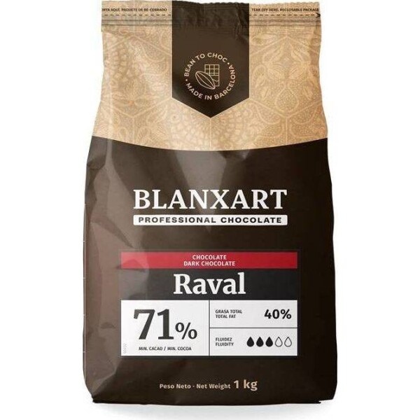 Blanxart Pravá horká čokoláda Raval 71% (1 kg) - dortis - dortis