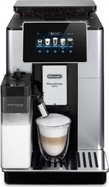 DeLonghi ECAM 610.55.SB PrimaDonna Soul strieborná / Automatický kávovar / 1450W / 19 bar (ECAM 610.55.SB)