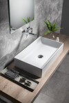 GSI - KUBE X keramické umývadlo na dosku 60x37cm, biela ExtraGlaze 945311