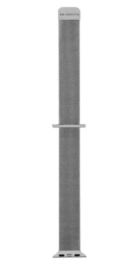 SBS caseme strieborná / Remienok pre Apple Watch / 42/44/45 mm / oceľ