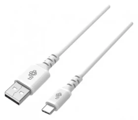 TB Touch 1 m biela / Dátový kábel / USB-A (M) - USB-C (M) / Okrúhly (AKTBXKUCMISI10W)