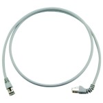 Telegärtner 100008502 RJ45 sieťové káble, prepojovacie káble CAT 6A S/FTP 3.0 m sivá samozhášavý, s priechodkou chrániacou proti zlomeniu 1 ks; 100008502