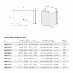 Mereo Sprchový kout, Lima, obdélník do prostoru U, zalamovací, 120x80x120 cm, chrom ALU, sklo Point CK87212K