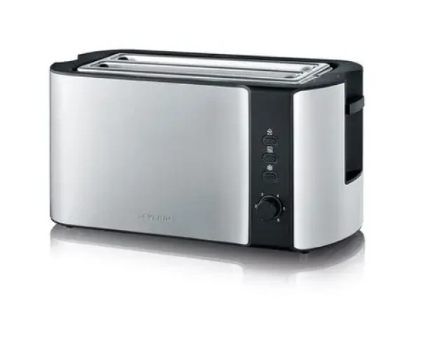 Severin AT 2590 strieborná / Hriankovač / 800W / ohrev / rozmrazovanie (AT 2590)