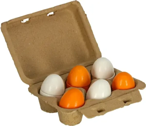 KIK Drevené vajcia 6ks