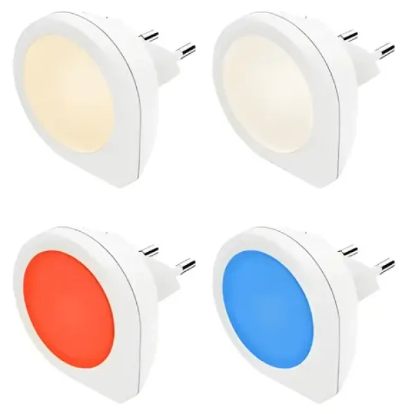 HAMA Basic biela / Nočné / orientačné LED svetlo / do zásuvky / senzor súmraku / 0,2 W