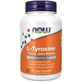 L-Tyrozín 750 mg - NOW Foods (90 kaps.) (48070-1-90caps)