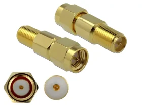 DeLock Redukcia SMA(M) - RP-SMA(F) pozlátená / Redukcia / 3 GHz / 50 Ohm (89991)