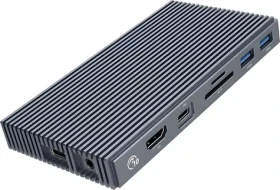 Orico Dokovacia stanica s boxom M.2 NVMe / Dokovacia stanica / USB-C PD 100W / HDMI 4K / RJ45 / čítačka SD/microSD (CDH-9N-GY-BP)