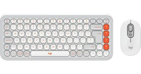 Logitech POP Icon Combo biela / Bezdrôtová sada klávesnice a myši (920-013141)