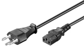 MicroConnect Power Cord Swiss Typ J - C13 5m čierna / Švajčiarska koncovka (PE160450)