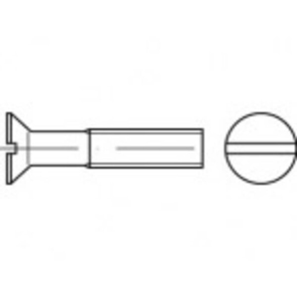 TOOLCRAFT TO-9979626 zápustné skrutky M16 35 mm drážka nerezová ocel A4 10 ks; TO-9979626