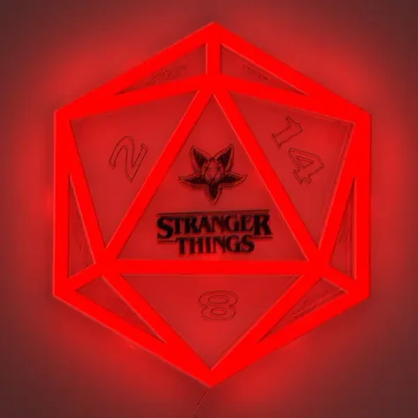 Paladone Stranger Things D20 Neon Light / Nástenná lampa / USB / LED (PP14622STVNEPM)