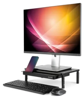 Allsop Metal Art Tri-Level / Stojan na monitor / výškovo nastaviteľný / do 27" / úložná zásuvka (32545)