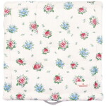 GREEN GATE Prešívaný podsedák Alivia White 50 × 50 cm