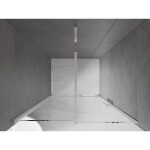 MEXEN/S - Velár posuvné sprchové dvere 120, transparent, chróm 871-120-000-01-01